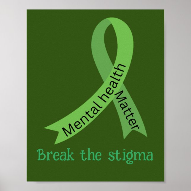 Break  the stigma ,mental health week  poster (Front)