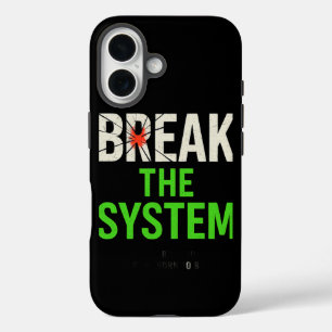 Break the System – Bold Motivational iPhone 16 Case