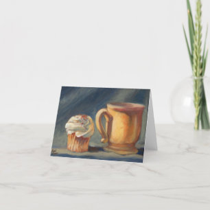 Break Time, coffee & cupcake greeting card