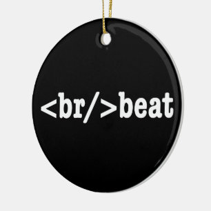 breakbeat HTML Code Ceramic Tree Decoration