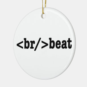 breakbeat HTML Code Ceramic Tree Decoration