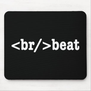 breakbeat HTML Code Mouse Pad