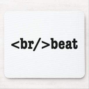 breakbeat HTML Code Mouse Pad