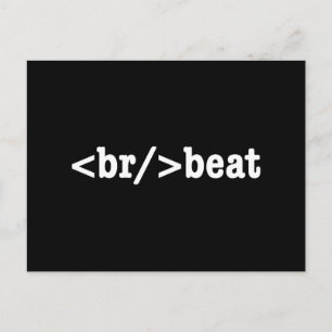 breakbeat HTML Code Postcard