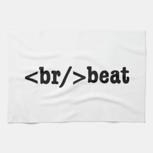 breakbeat HTML Code Tea Towel