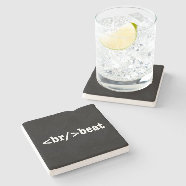 breakbeat HTML Stone Coaster (Side)