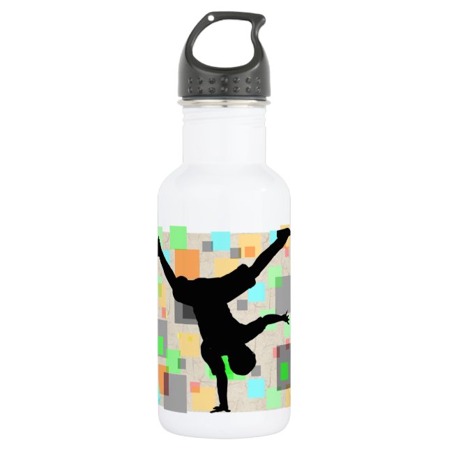 Breakdance 32 oz. 532 ml water bottle (Front)
