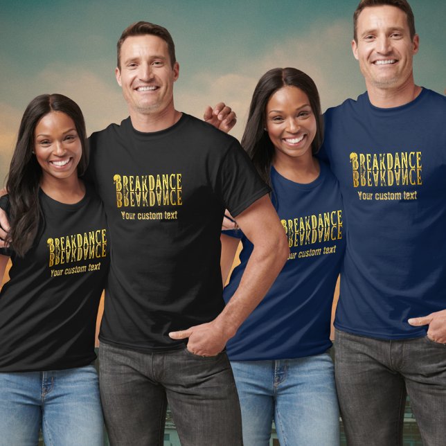 Breakdance black yellow  T-Shirt (Creator Uploaded)