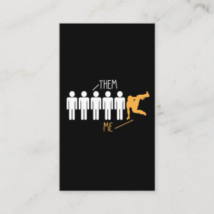 Breakdance Boring People Difference Breakdancing Business Card