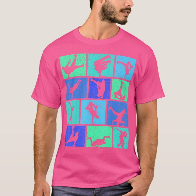 Breakdance Breakdancer Breakdancing Boys Men T-Shirt (Front)