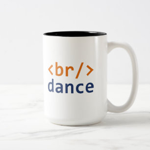 Breakdance Code Two-Tone Coffee Mug
