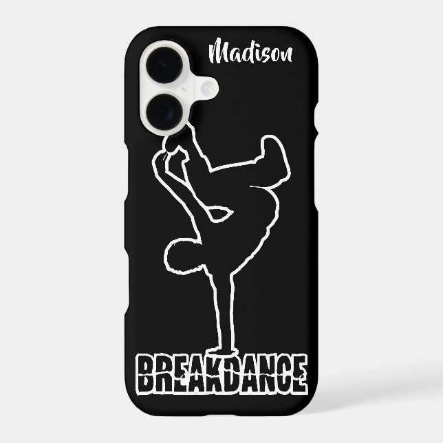 Breakdance custom name & colour phone cases (Back)