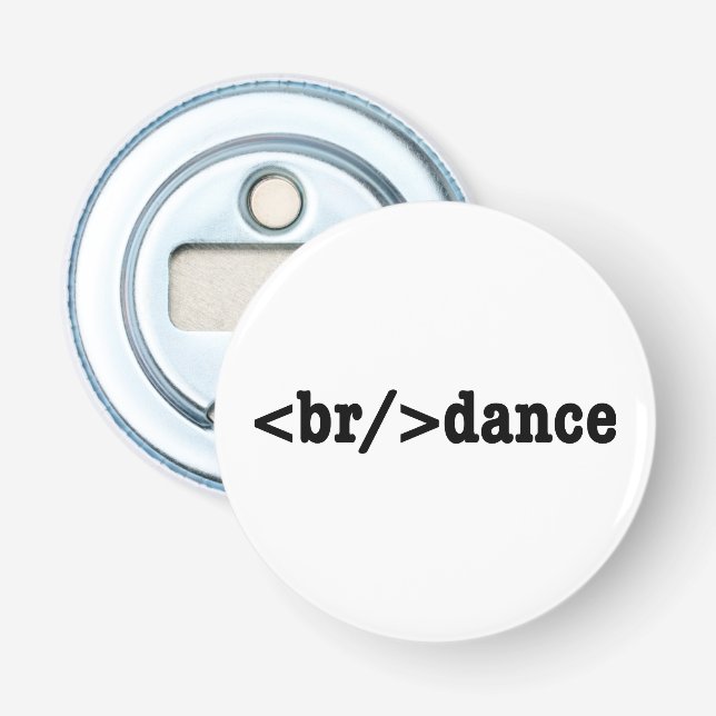 breakdance HTML Code Bottle Opener (Front)