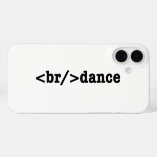 breakdance HTML Code iPhone 16 Plus Case