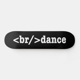 breakdance HTML Code Skateboard