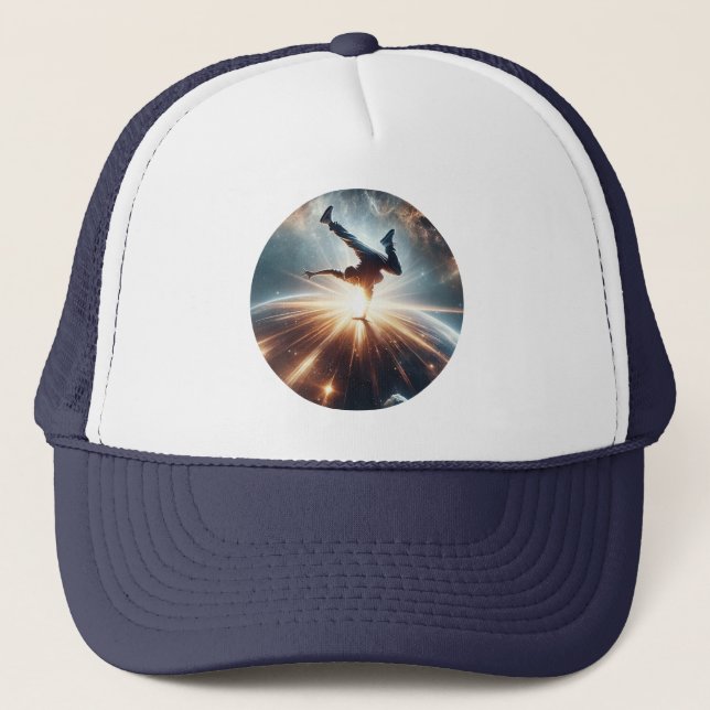 Breakdance meets the Universe Trucker Hat (Front)