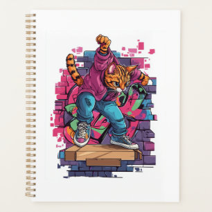 Breakdance Meow � Urban Graffiti Cat Dance Planner