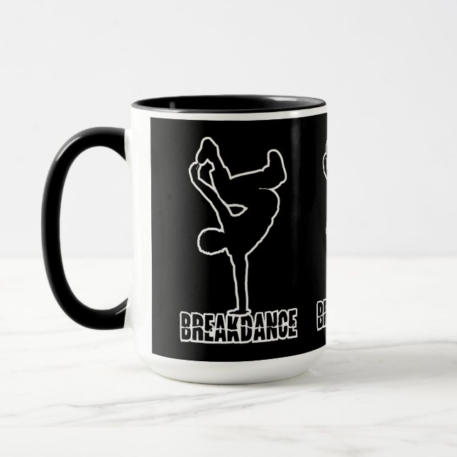 Breakdance mug - choose style & colour (Left)