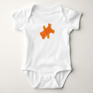 Breakdance Orange Gummy Bear - Sweet & Cool Baby  Baby Bodysuit