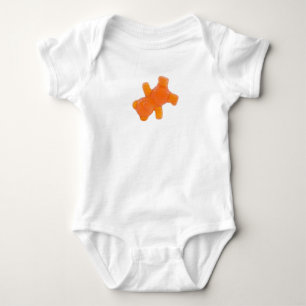 Breakdance Orange Gummy Bear - Sweet & Cool Baby Bodysuit