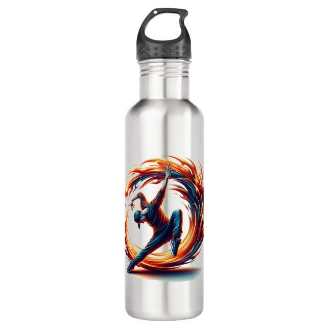 Breakdance Street Fire With Urban Energy  710 Ml Water Bottle (Front)