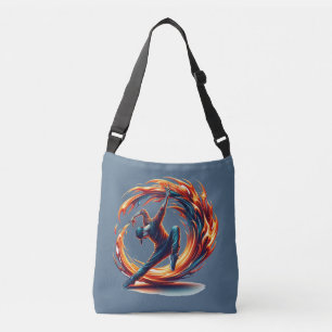 Breakdance Street Fire With Urban Energy  Crossbody Bag