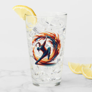 Breakdance Street Fire With Urban Energy  Glass