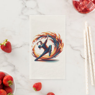 Breakdance Street Fire With Urban Energy  Napkin