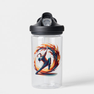 Breakdance Street Fire With Urban Energy Water Bottle