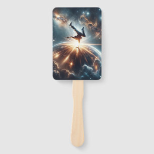 Breakdancer in action, Ai, Action in the Galaxy Hand Fan