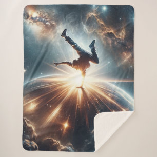 Breakdancer in action, Ai, Action in the Galaxy Sherpa Blanket