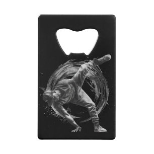 Breakdancer in action, in ink splatter style