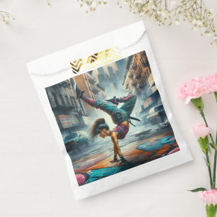 Breakdancer Women in action New York silhouette Favour Bags