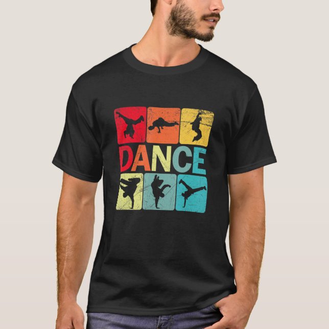 Breakdancing B Boy Dance Breakdance Dancer Hip Hop T-Shirt (Front)