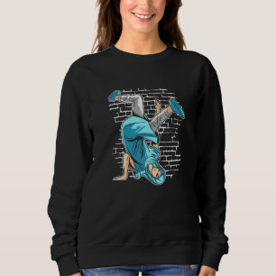 Breakdancing Mary Mother Of Jesus  Breakdance Hip  Sweatshirt