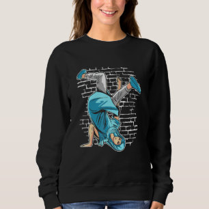 Breakdancing Mary Mother Of Jesus   Breakdance Hip Sweatshirt