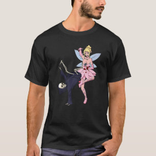 Breakdancing Reaper Skeleton Scary Tooth Fairy Hal T-Shirt