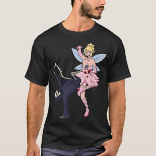 Breakdancing Reaper Skeleton Scary Tooth Fairy Hal T-Shirt