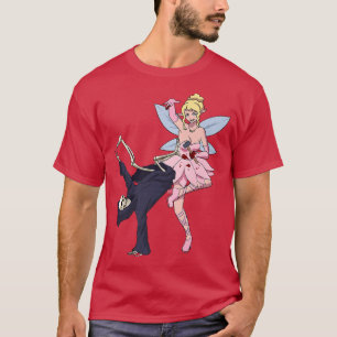 Breakdancing Reaper Skeleton Scary Tooth Fairy Hal T-Shirt