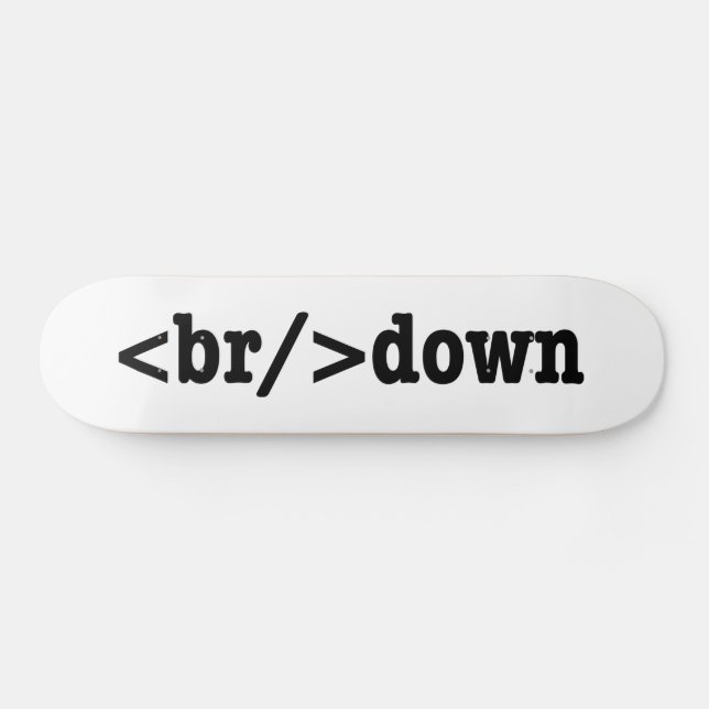 breakdown HTML Code Skateboard (Horz)