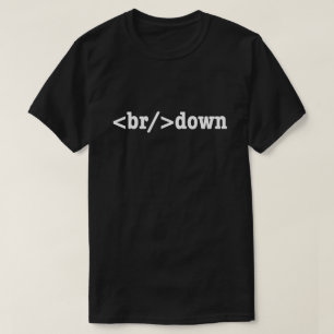 breakdown HTML Code T-Shirt