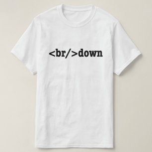breakdown HTML Code T-Shirt