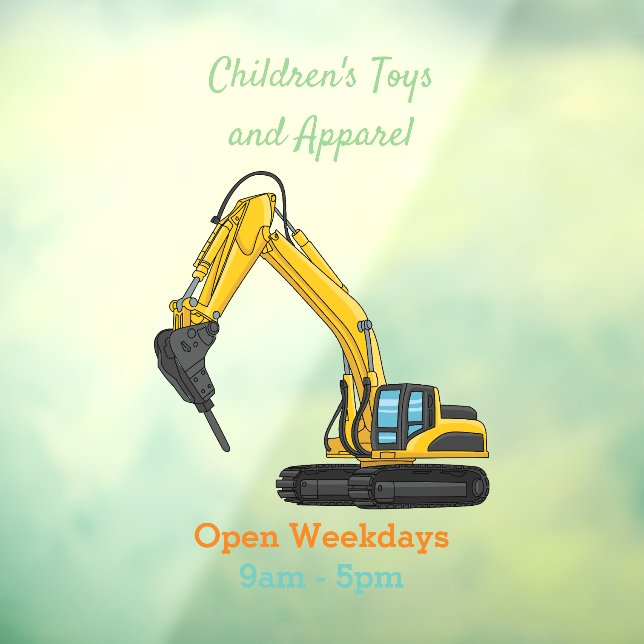 Breaker excavator cartoon illustration (Sheet 3)