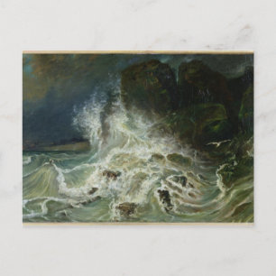 Breakers off Granville Point in the Channel Postcard