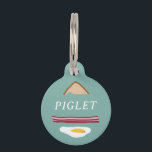 BREAKFAST<br><div class="desc">BREAKFAST: EGGS,  BACON & TOAST - ILLUSTRATED PET TAG.</div>