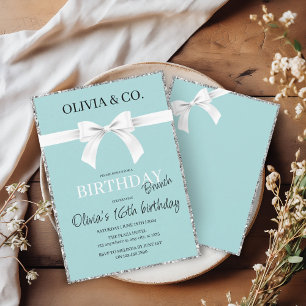 Breakfast at Tiffany's Birthday brunch invitation