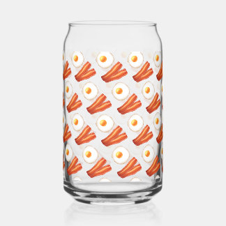 Breakfast Bacon And Egg Can Glass