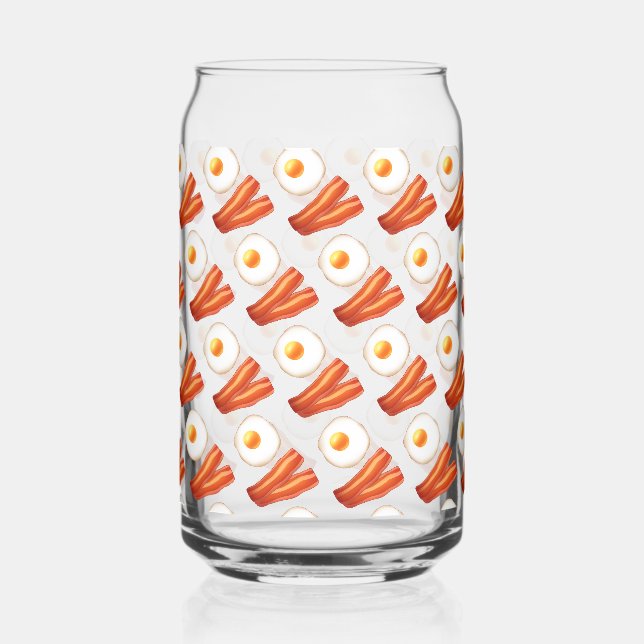 Breakfast Bacon And Egg  Can Glass (Front)