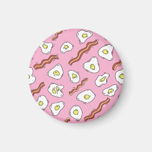 Breakfast Bonanza: Cartoon Delights Magnet