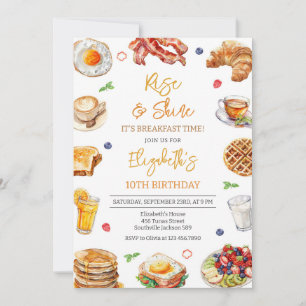 Breakfast Brunch Birthday Invitation